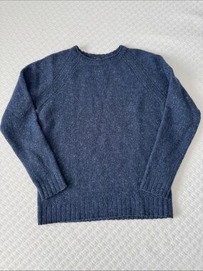 Rails Mens Arwin Navy Crewneck Sweater Wool Speckled Knit